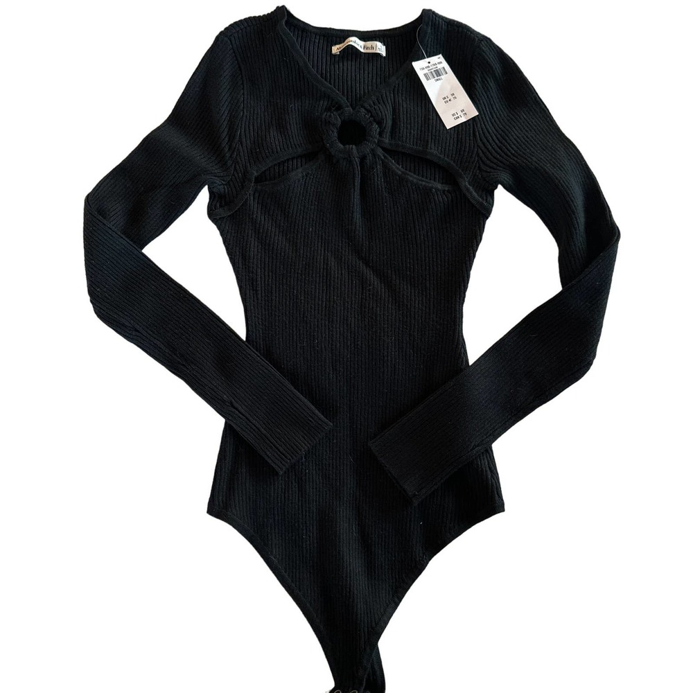 NWT - Abercrombie & Fitch, O Ring Sweater Body Suit Sz. S
